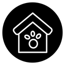 Pet shelter icon