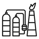 Petrochemical plant icon
