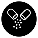 Pharmaceutical capsule icon