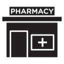 Pharmacy Black Filled icon