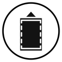 Photo Frame Black Filled icon