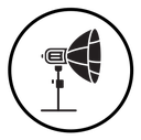 Photography lighting icon
