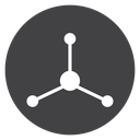 Physics Molecule Structure Black Filled icon