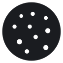 Pickleball ball with holes icon
