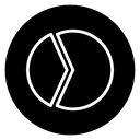 Pie chart 2 icon