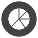 Pie Chart Quarters icon