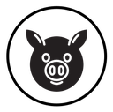 Pig face icon