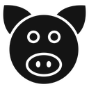 Pig face icon