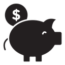 Piggy bank icon