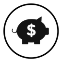 Piggy bank icon