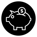 Piggy bank 7 icon
