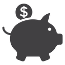 Piggy bank 6 icon