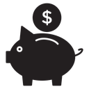 Piggy bank icon