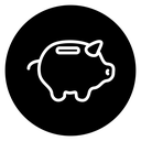 Piggy bank icon