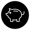 Piggy bank icon