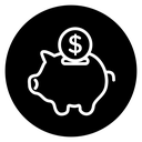 Piggy bank icon