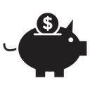 Piggy bank icon
