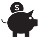 Piggy bank icon