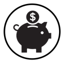 Piggy bank icon