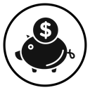 Piggy bank icon