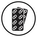 Pill blister pack icon