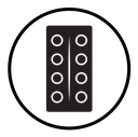 Pill blister pack icon