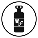 Pill bottle icon