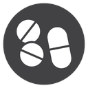Pill Black Filled icon