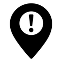 Pin location warning set icon