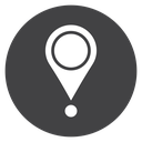 Pin Black Filled icon