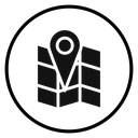 Pin on a map icon