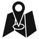 Pin on a map icon