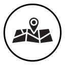 Pin on a map icon
