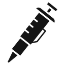 Pipette Black Filled icon