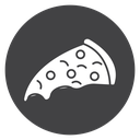 Pizza Black Filled icon
