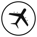 Plane Black Filled icon