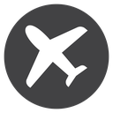 Plane Black Filled icon