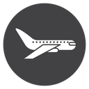 Plane Black Filled icon