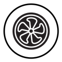 Plane turbine icon