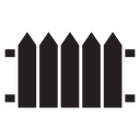 Plank fence icon