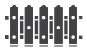 Plank fence icon