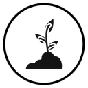 Plant Black Filled icon