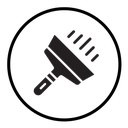 Plastering process icon