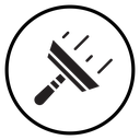 Plastering process icon