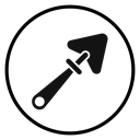 Plastering process icon