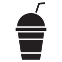Plastic drinking cup icon