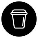 Plastic glass icon