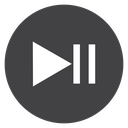 Play Pause Black Filled icon