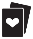 Playing cards icon