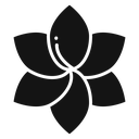 Plumeria Black Filled icon